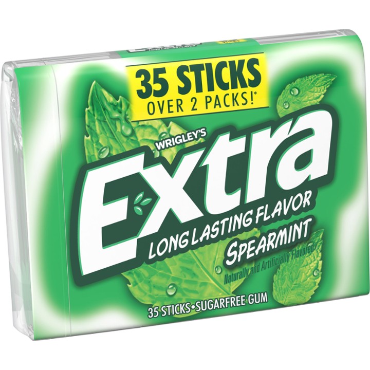 Extra Spearmint Sugar Free Chewing Gum Pack - 35 Ct