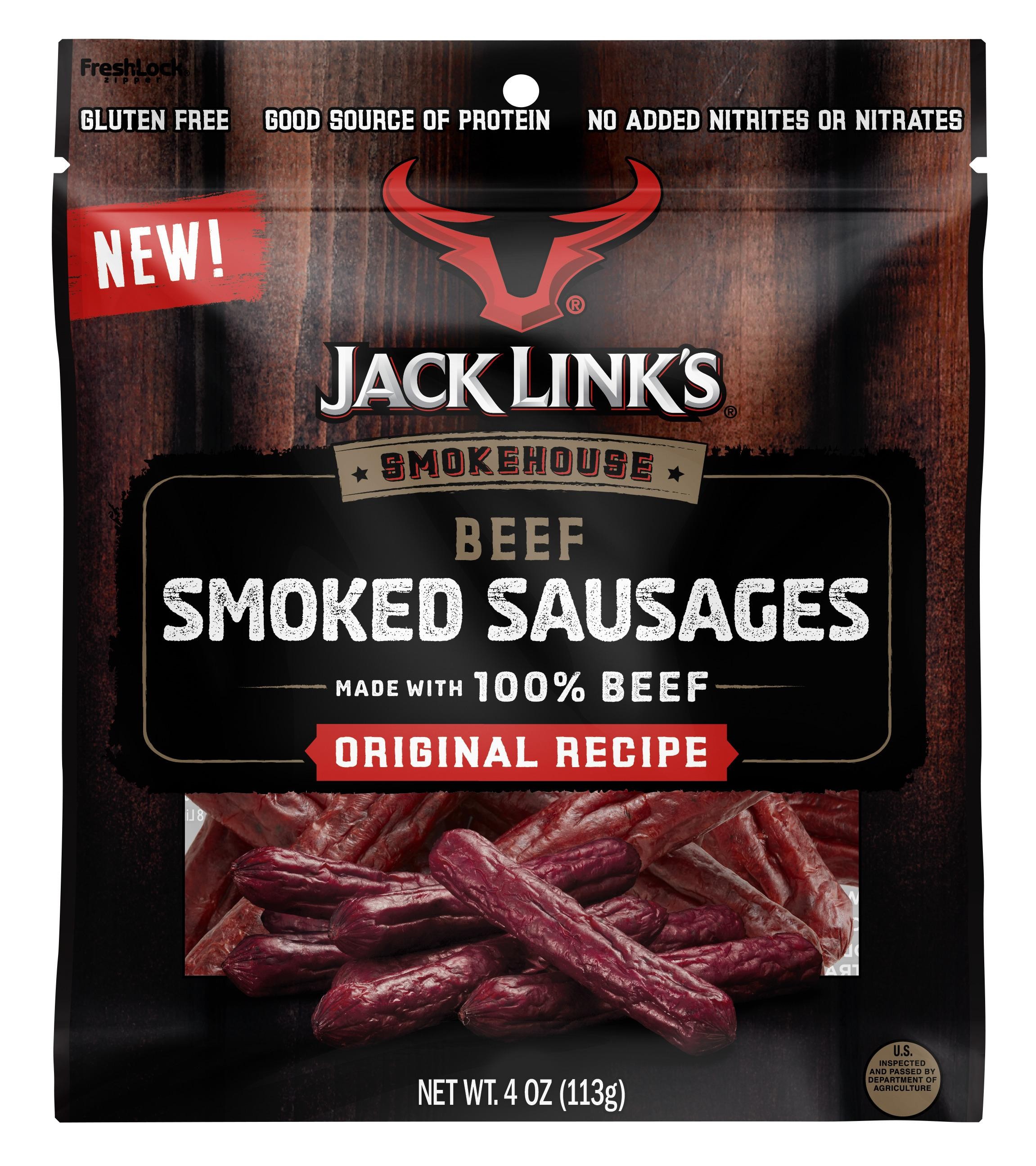 9019654 4 Oz Bagged Beef Smoked Sausages, Pack of 8
