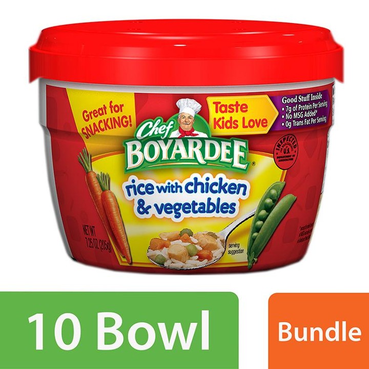 Rice with Chicken & Vegetable Microwavable Bowl