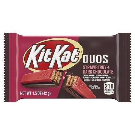 Kit Kat Duos Wafer Candy Strawberry and Dark Chocolate - 1.5 Oz