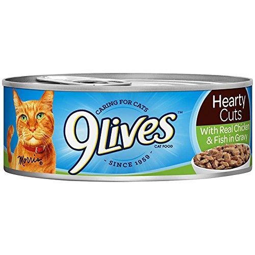 9 Lives Hearty Cuts with Real Chicken & Fish in Gravy Cat Food