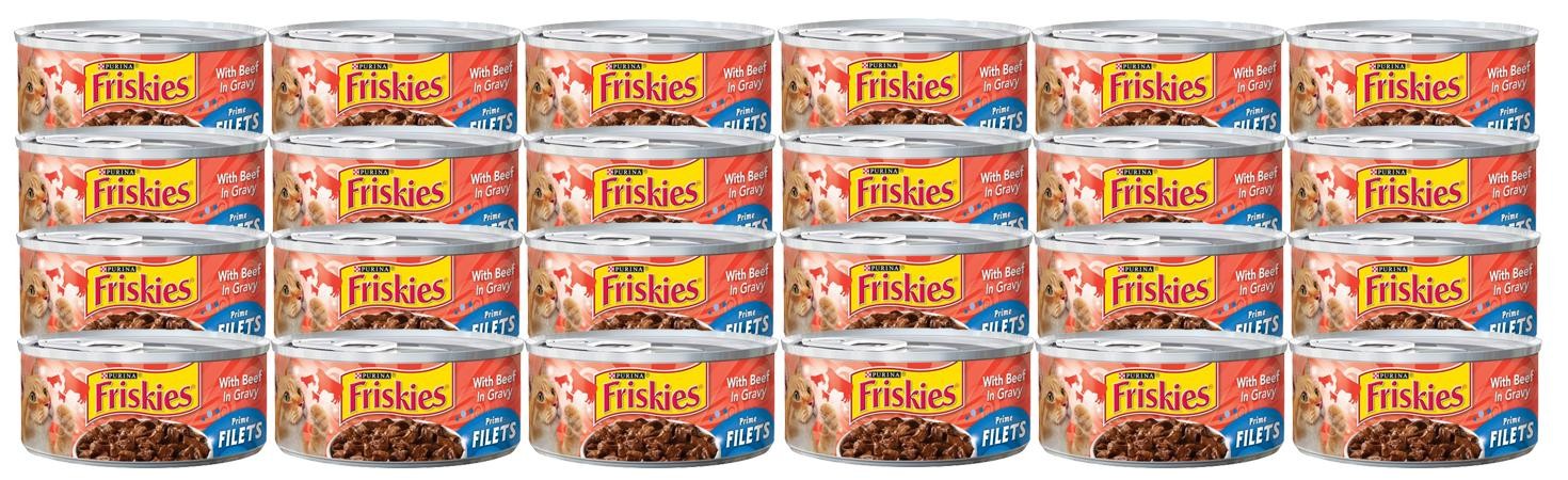 Friskies 5.5 Oz Prime Filets with Beef in Gravy Wet Cat Food