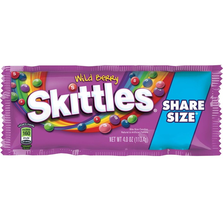 Skittles Wild Berry Candy, Share Size - 4 Oz