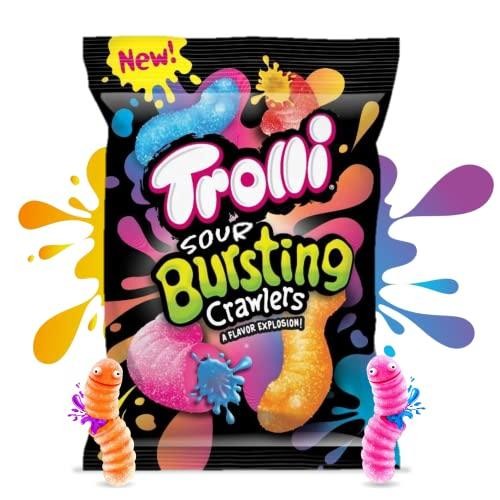 Trolli Sour Brusting Crawlers Assortment Gummi Candy 4.25 Oz