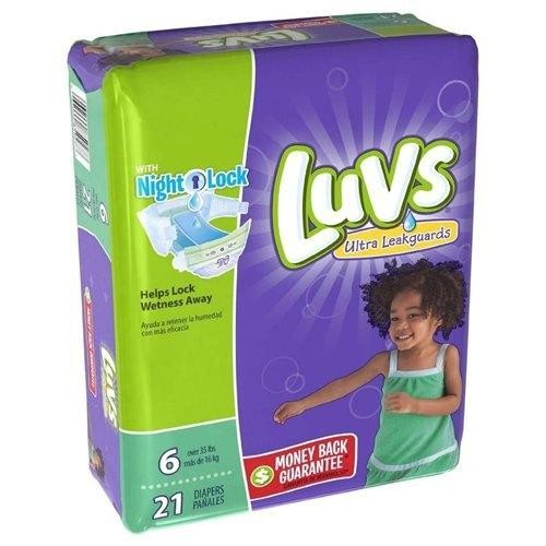 Luvs Triple Leakguards Diapers, Size 6, 21 Ct