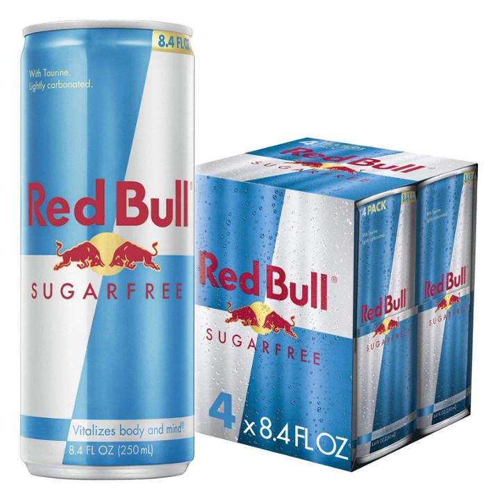 Red Bull Sugar Free Energy Drink Original - 8.4 Fl Oz X 4 Pack