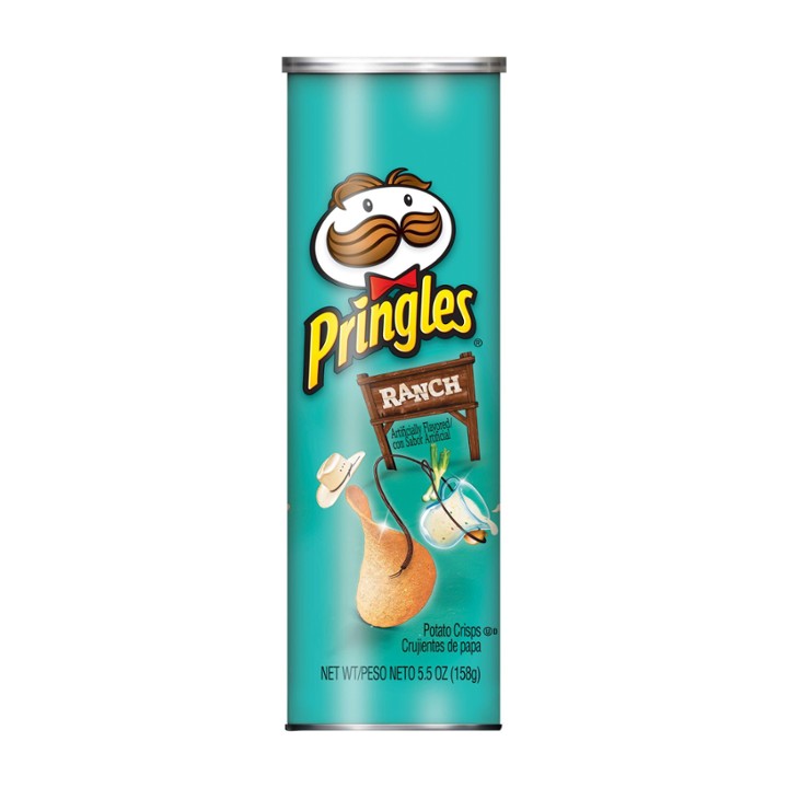 Pringles Potato Crisps Chips Ranch - 5.5 Oz
