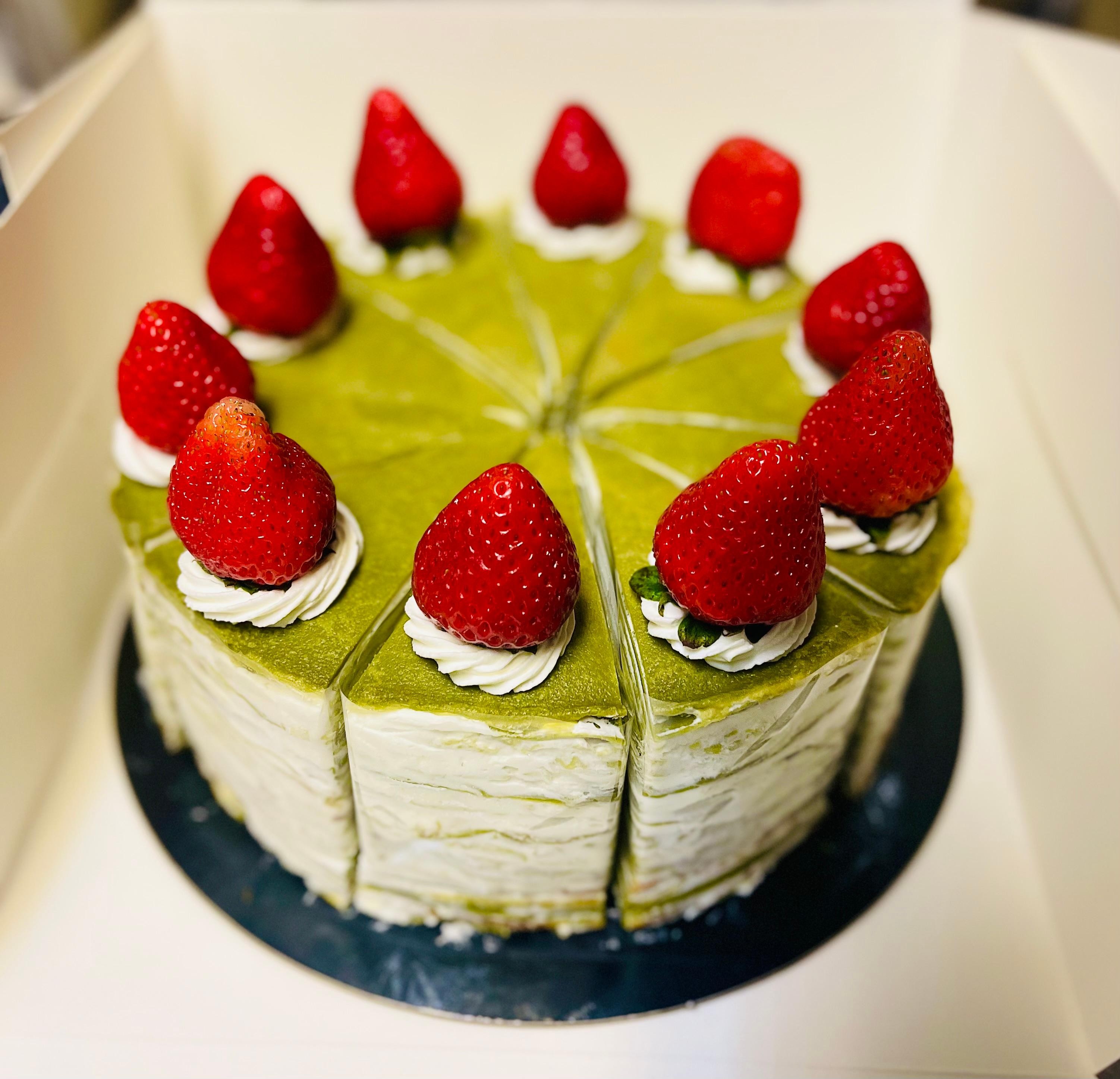 Matcha  crepe cake 8”