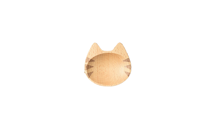 Wooden Cat Mini Dish
