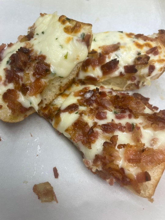 Half bacon cheese bread