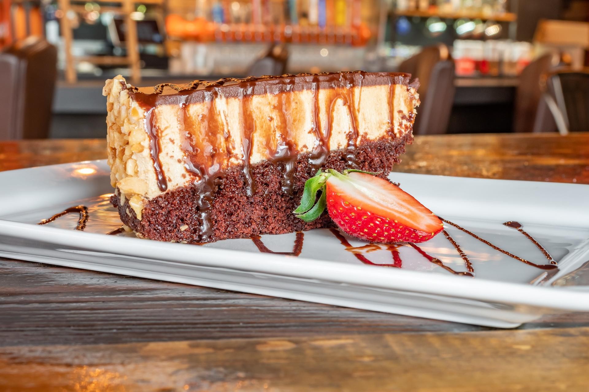 Chocolate Peanut Butter Mousse Cake