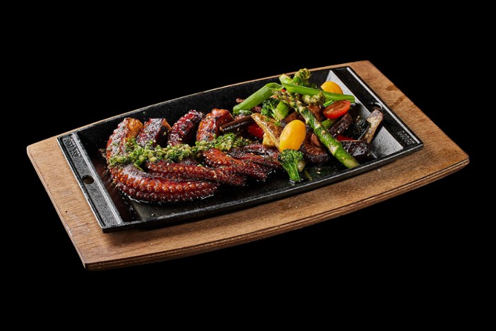Chimichurri Olive Grilled Octopus