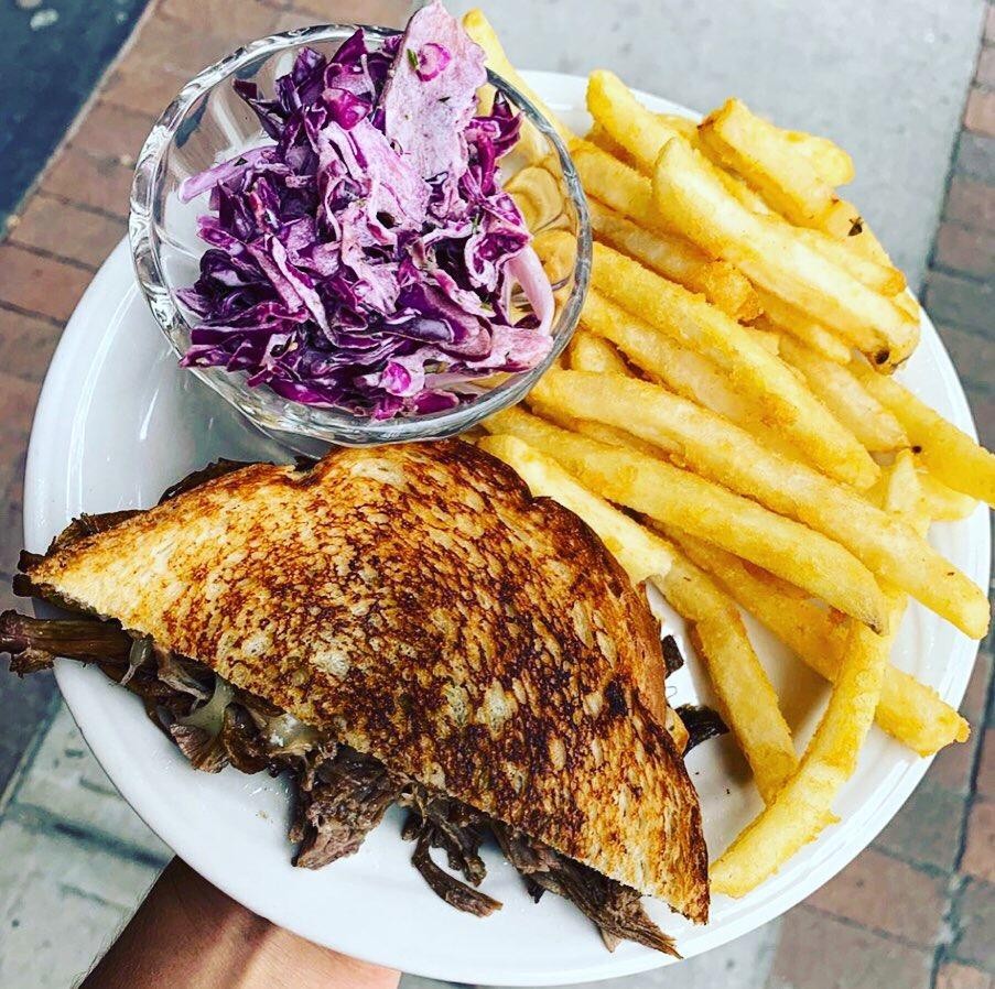 Guinness Short Rib Grilled Cheese Sandwich