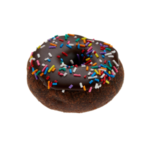 Chocolate Frosted with Sprinkles