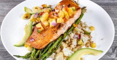 Avocado Pineapple Thai Grilled Salmon (GF)