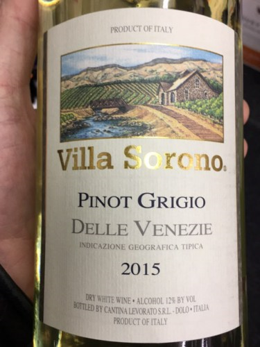 Villa Sorono Pinot Grigio 750ml TO