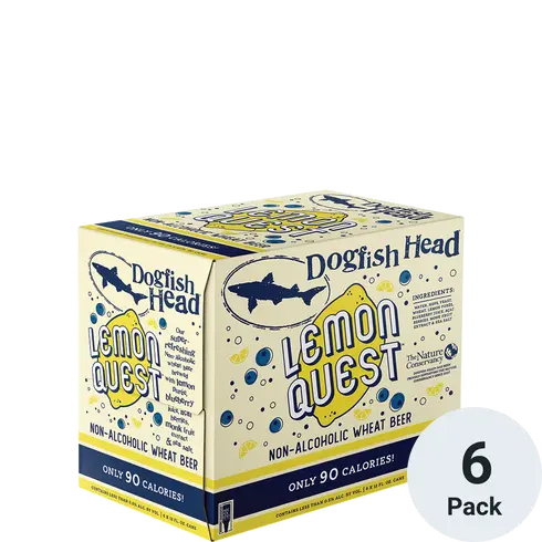 Dogfish Head Lemon Quest Non Alcoholic 6pk-12oz cans