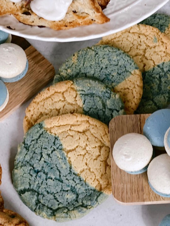Blue & White Sugar Cookies