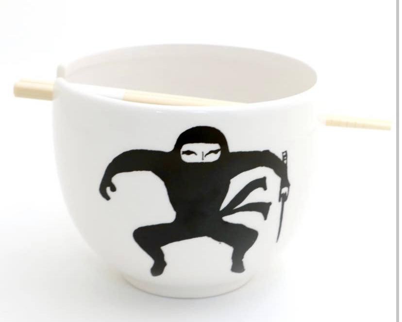 Ninja Chopstick Ramen Noodle Bowl