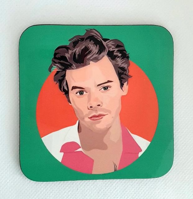 Harry Styles Green Coaster