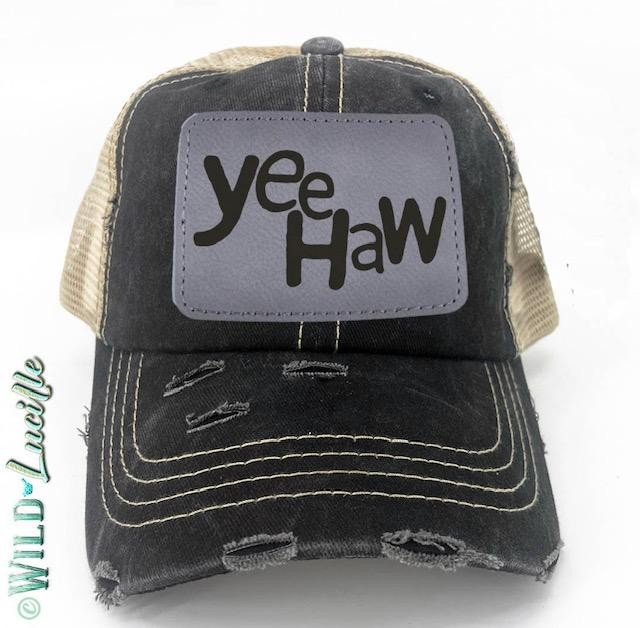 Yeehaw Trucker Hat Black/Grey