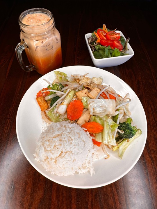 Lunch Set:  Vegan Thai Garden Tofu