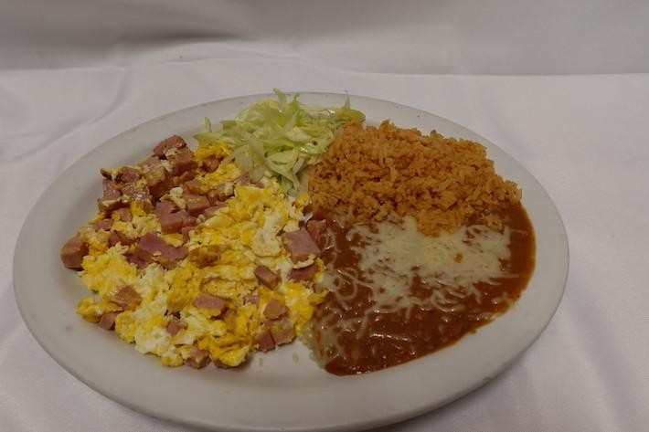 Ham and Egg Plate