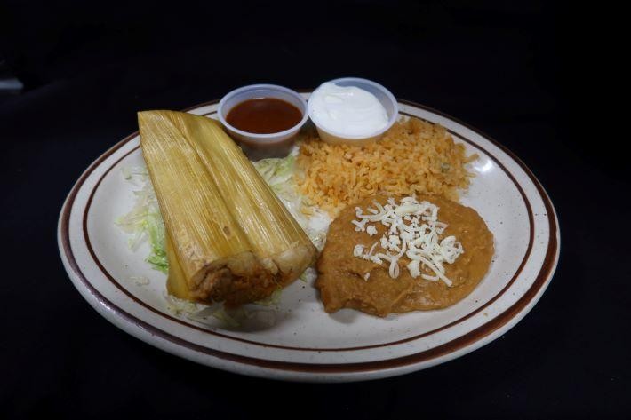 2 Tamales Combo Plate