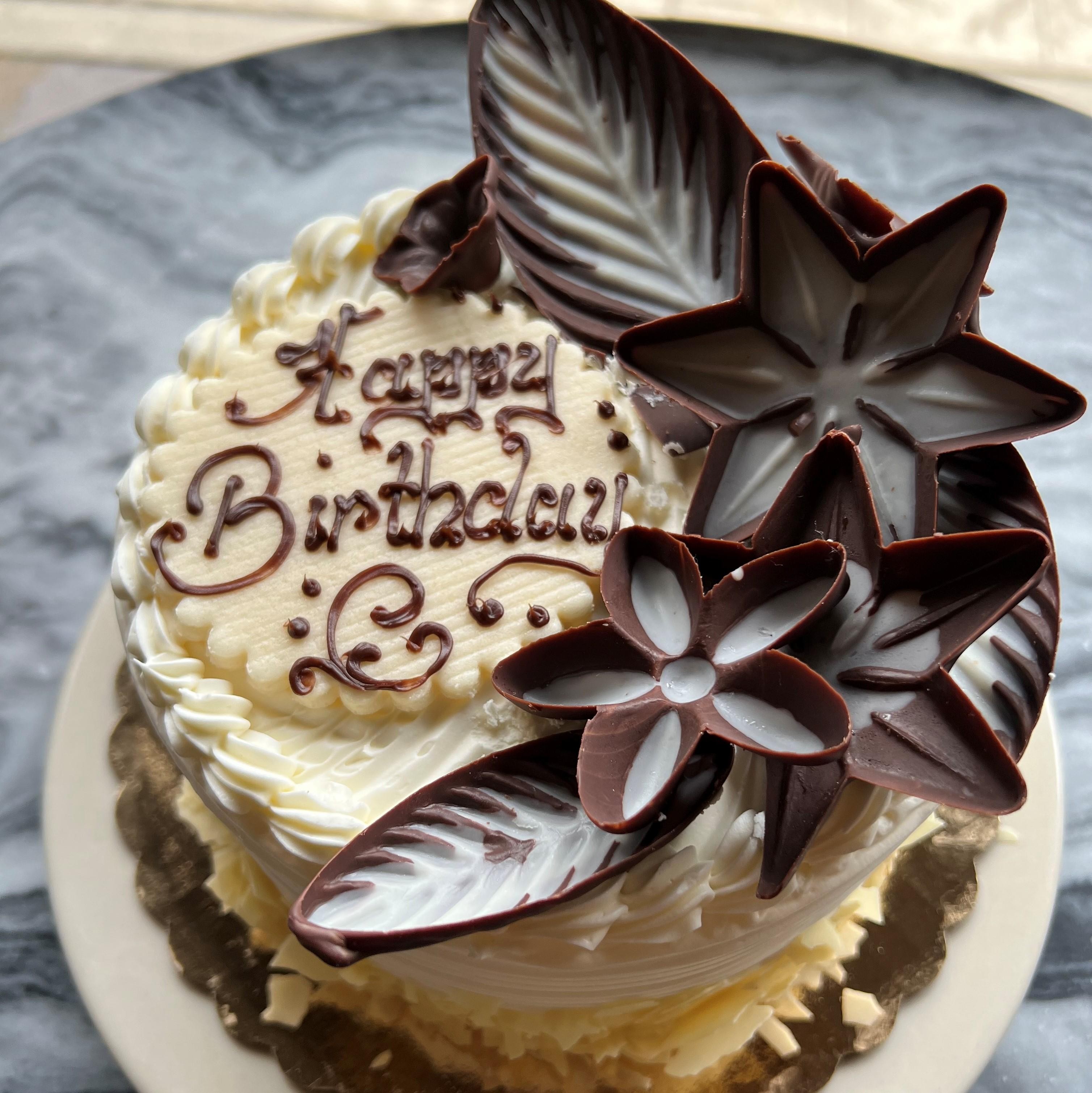 Vanilla Raspberry Birthday Torte, 6"