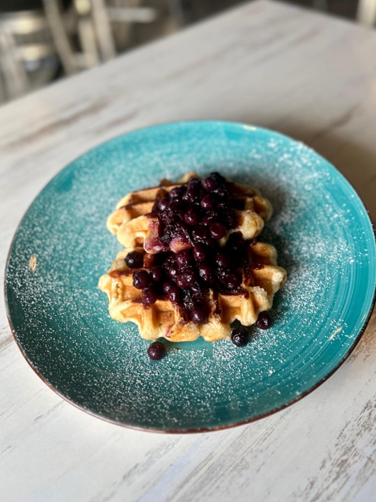 Belgian Pearl Blueberry Waffles