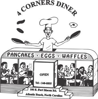 4 Corners Diner - Atlantic Beach 100 E Fort Macon Rd