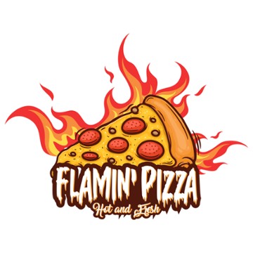 Flamin' Pizza 36 South Market Street logo