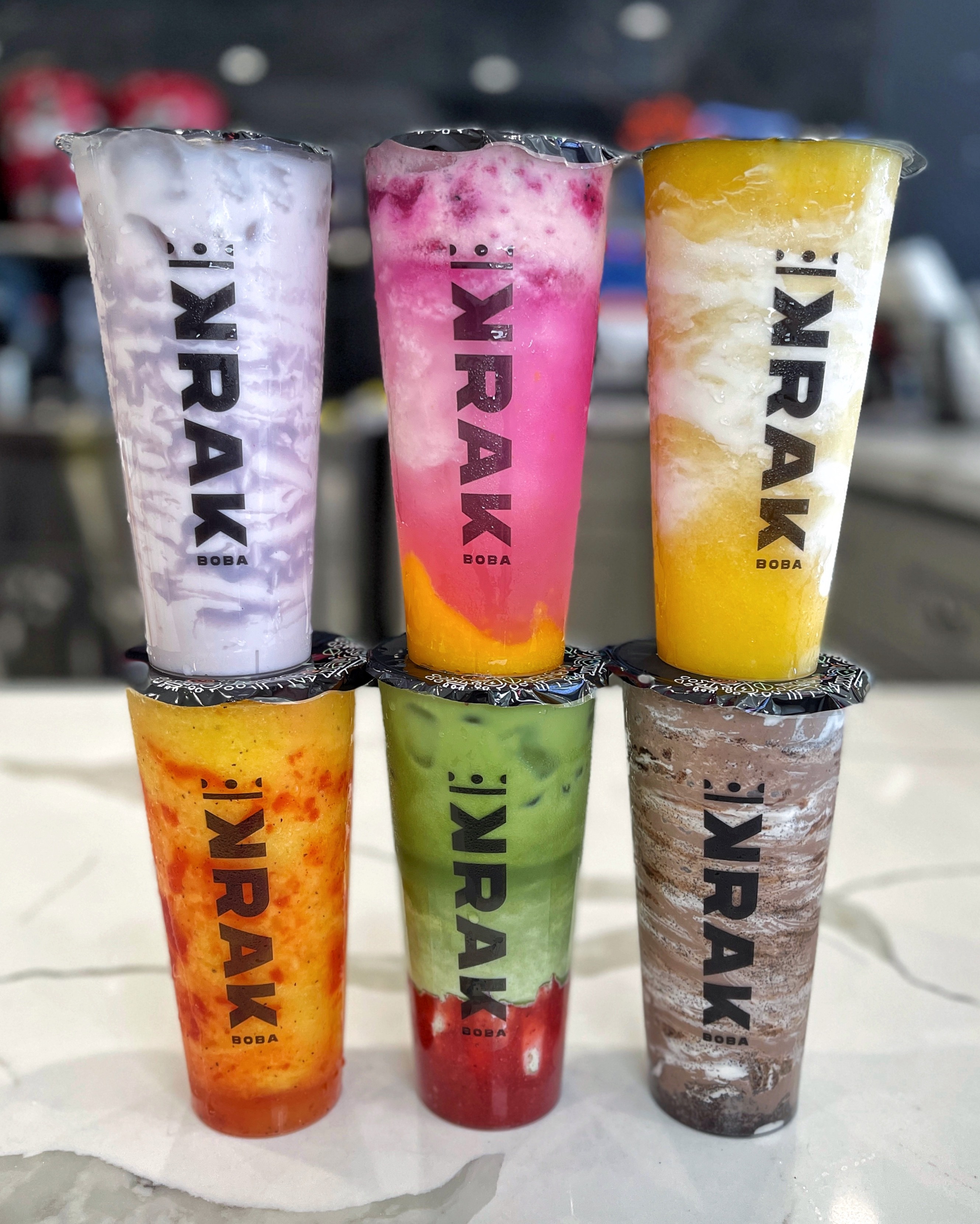 Krak Boba Orlando North Strawberry Gon' Bananas (NonDairy, Large)