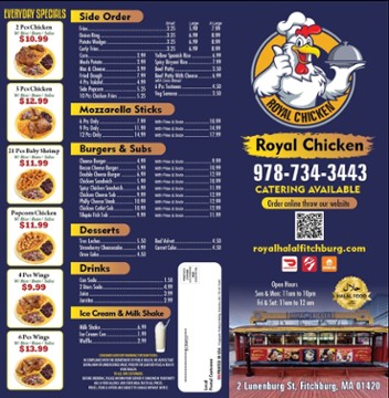 Royal Chicken 2 Lunenburg Street