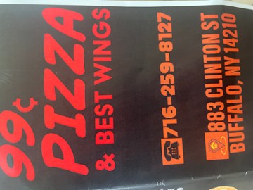 99 Cent Pizza & Best Wings. 716 259 8127 883 Clinton Street