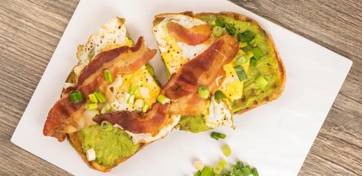 Bacon Egg & Avocado Toast