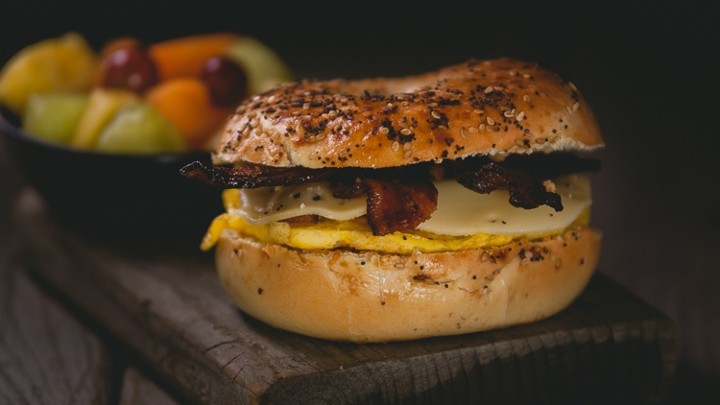 Bagel, Egg, Bacon, & Cheese