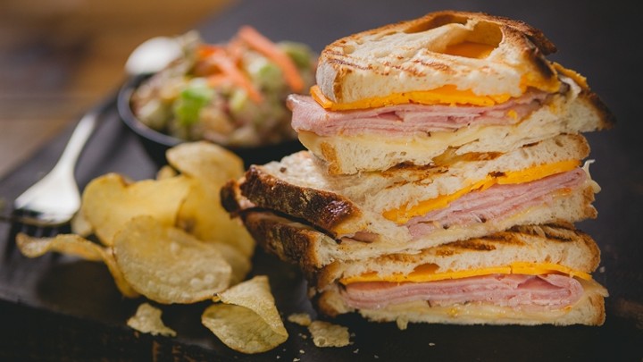 Rustic Ham & Cheese Panini