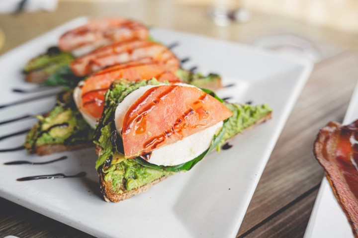 Avocado Toasts w/Mozzarella