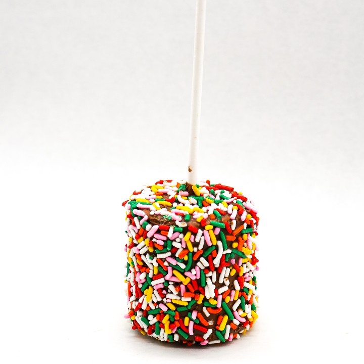 Marshmallow Pop with Rainbow Sprinkles