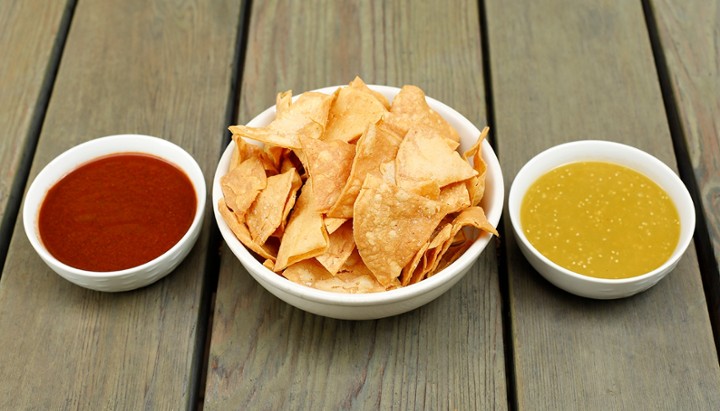 FRESH CHIPS & TWO SALSAS
