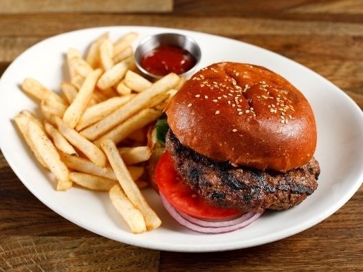 BURGER AND FRIES