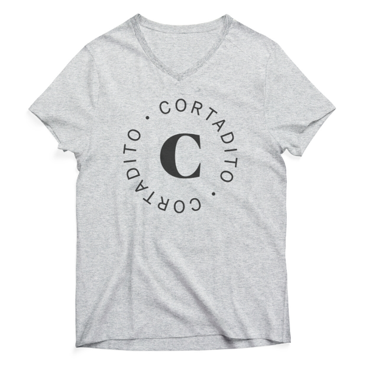 V-Neck Ladies Gray- XXL