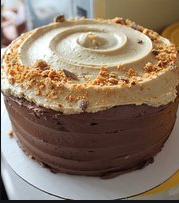 Butterfinger Cake Slice