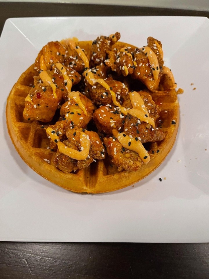 Sweet Asian Zing Chicken N' Waffle