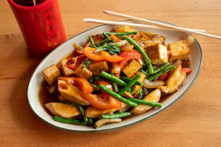 V Kra Prao Mushroom & Tofu with Rice