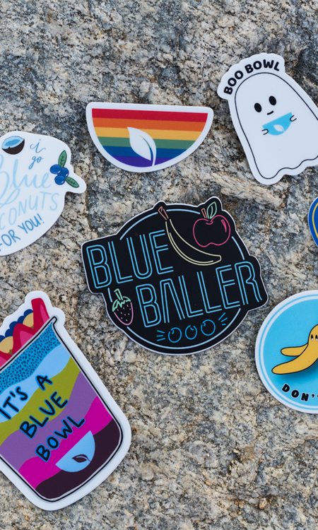 Blue Bowl Stickers