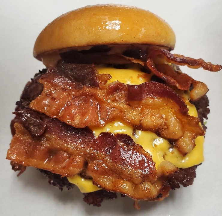 6)  Double Bacon Smash Burger (Choice of Sides, Drinks, Ice Cream)