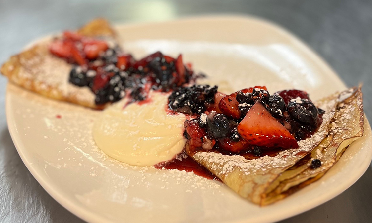 Mixed Berry Compote Crepe