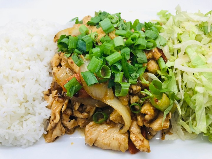 66a. Hot and Spicy Stir-fried Chicken